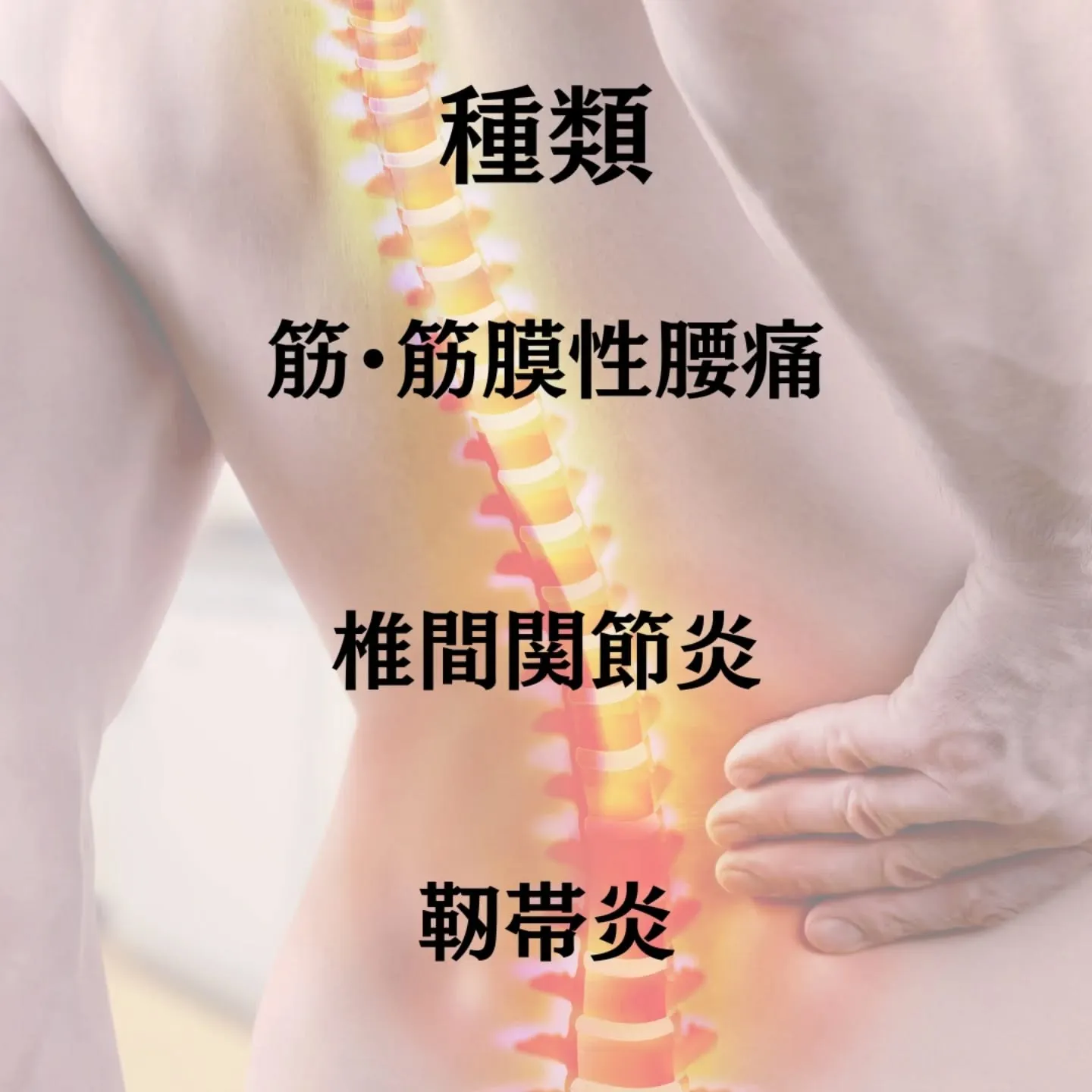 【急性腰痛（ギックリ腰）の臨床的分類】